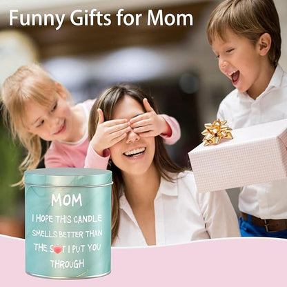 Gifts for Mom from Daughter Son, Funny Christmas Birthday Gifts for Mom, Mothers Day Gifts, Great Mother Gifts Ideas, Scented Candles