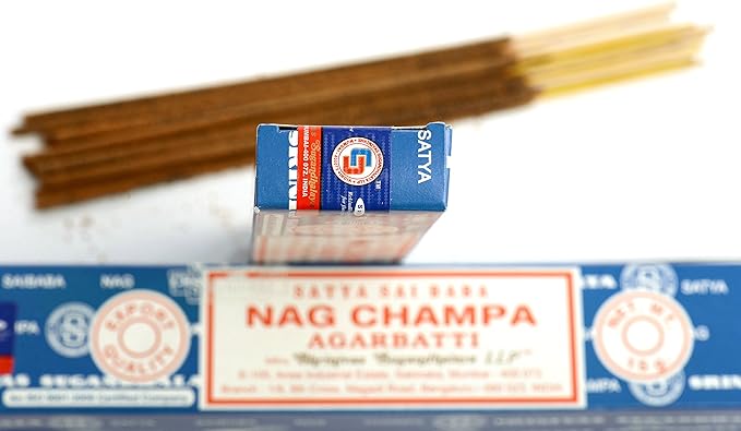 3 Packs Origional Satya Sai Baba Nag Champa Incense Sticks Joss Insence - Insense 15g Box NagChampa Agarbatti