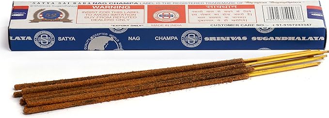 3 Packs Origional Satya Sai Baba Nag Champa Incense Sticks Joss Insence - Insense 15g Box NagChampa Agarbatti