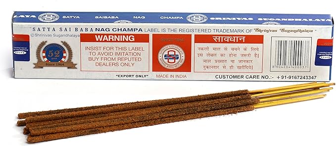 3 Packs Origional Satya Sai Baba Nag Champa Incense Sticks Joss Insence - Insense 15g Box NagChampa Agarbatti