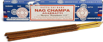 3 Packs Origional Satya Sai Baba Nag Champa Incense Sticks Joss Insence - Insense 15g Box NagChampa Agarbatti